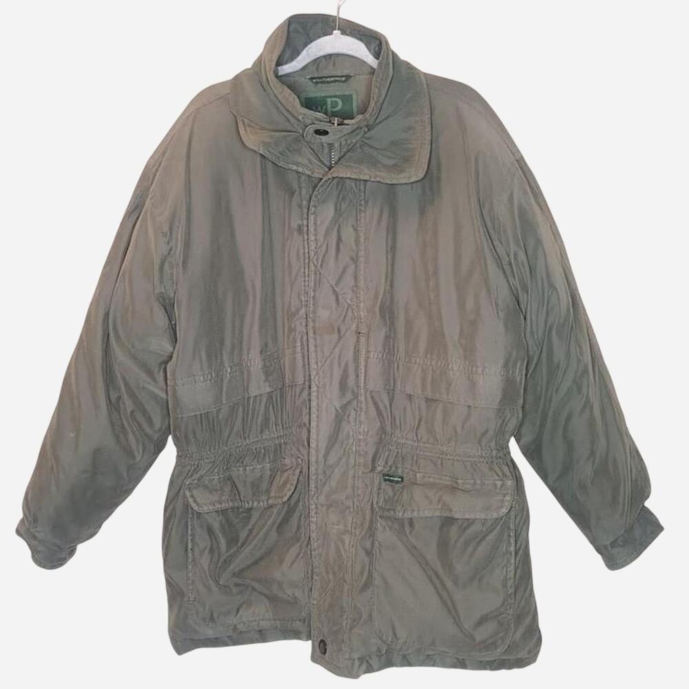 Weatherproof Olive Green Down and Waterfowl Filled Jacket size L